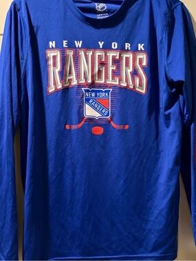 NHL New York Rangers Royal Blue Long Sleeve Tee